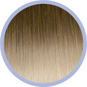 Flat Ring-On Ombre 50 cm 10/20 Donkerblond/Lichtblond