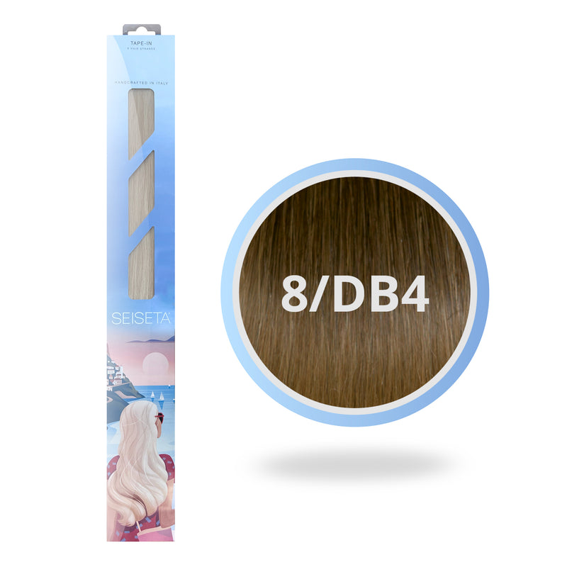 Ombre Tape-In 50 cm 8/DB4 Natürliches Dunkelblond/Gold